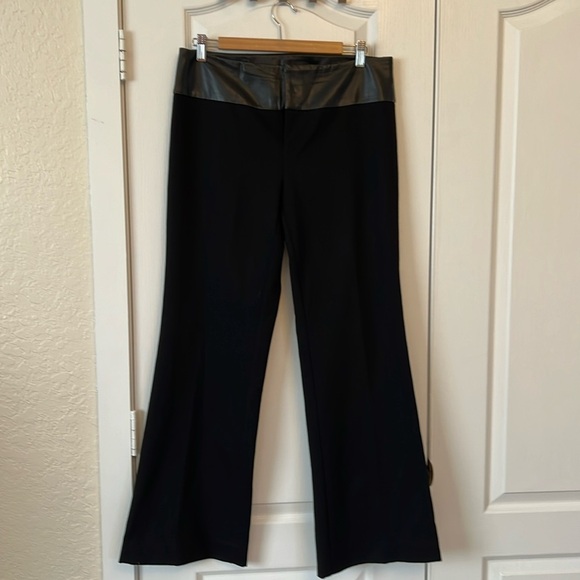 INC International Concepts Pants - INC full leather waist boot cut flare pants